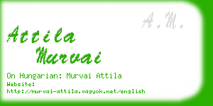 attila murvai business card